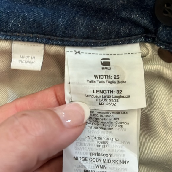 G-Star Raw | Restored Denim | MIDGE CODY MID SKINNY JEANS - Picture 7 of 8